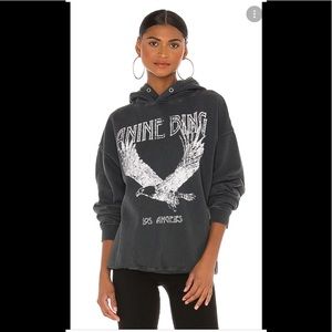 Anine Bing Rowe Eagle Distressed Hoodie